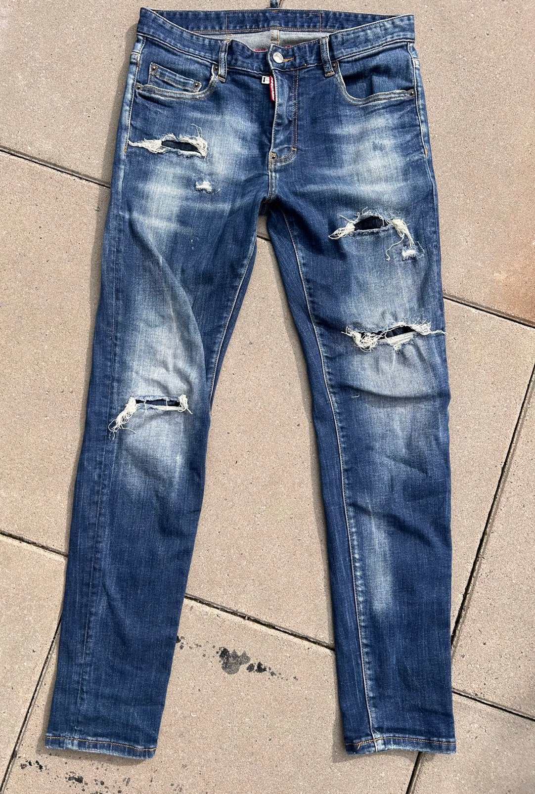 Dsquared jeans spijkerbroek maat 29, Ophalen of Verzenden, Zo goed als nieuw, Blauw, W32 (confectie 46) of kleiner
