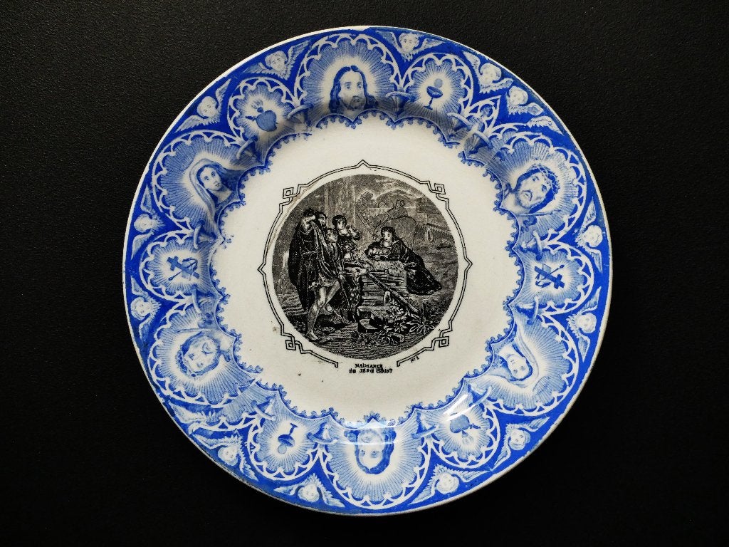Bord Jezus Christus geboorte Aanbidding Maastricht kerst, Antiek en Kunst, Ophalen of Verzenden