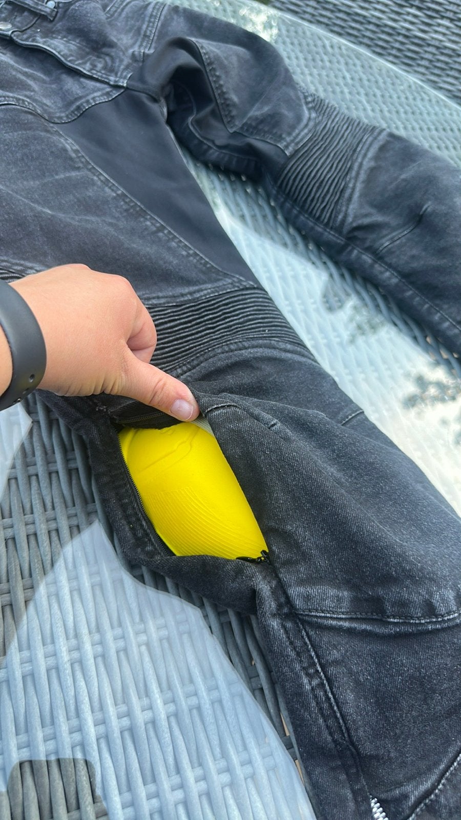 Difi Spijker Motorbroek met Kniebeschermers en Kevlar, Motoren, Kleding | Motorkleding, Broek | textiel, Heren, Tweedehands, Ophalen of Verzenden