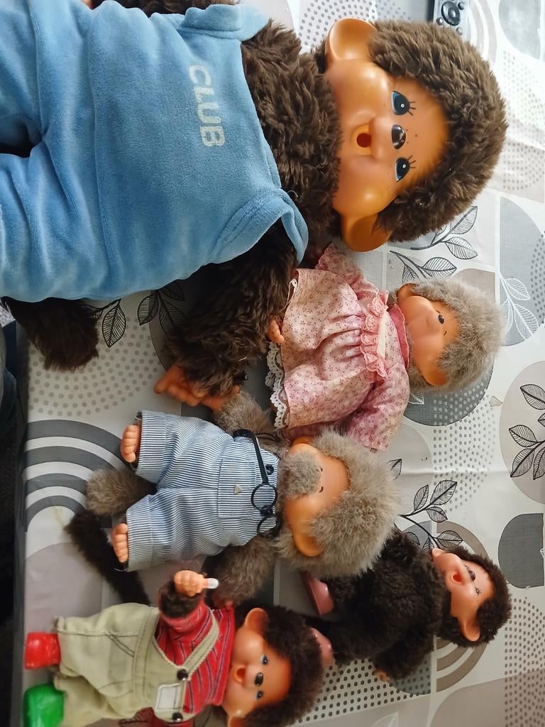 Vintage Monchhichi poppen en accessoires, Ophalen of Verzenden, Gebruikt, Overige typen