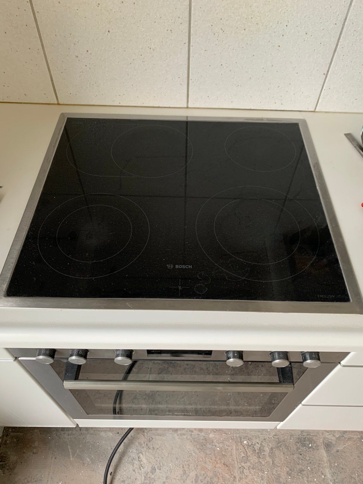 Bosch kookplaat en oven, Ophalen, Inbouw, Keramisch, 4 kookzones