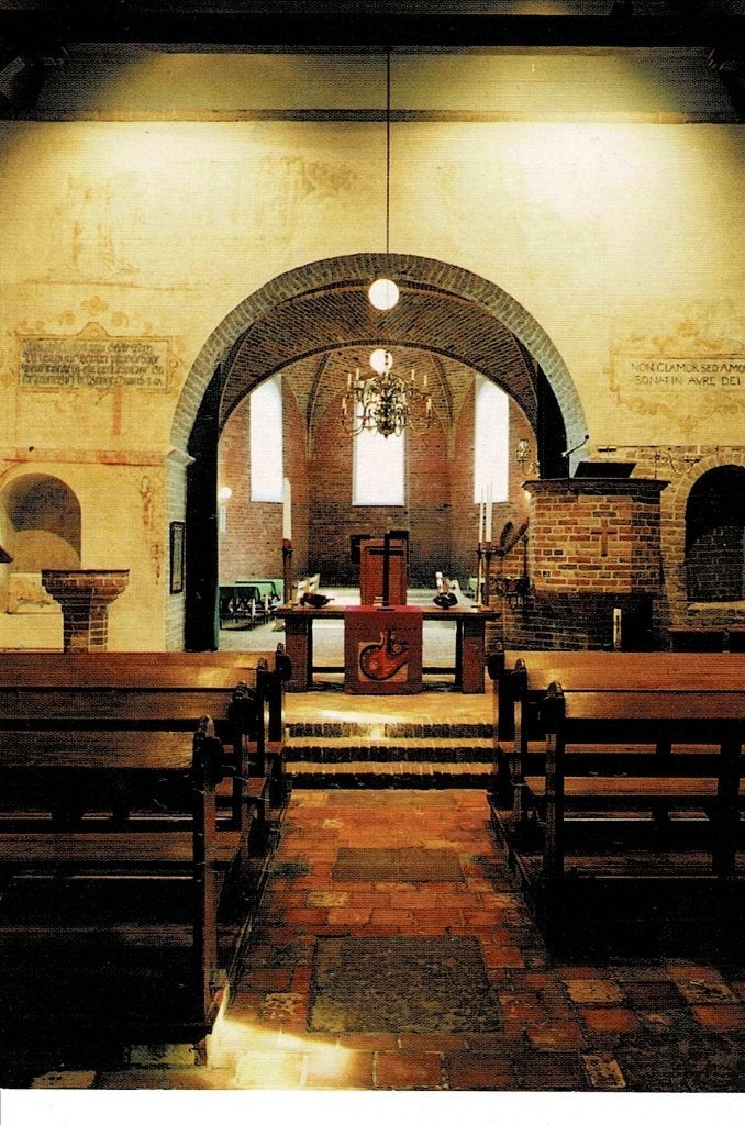 Anloo, interieur Kerk, Ophalen of Verzenden, Ongelopen, Drenthe