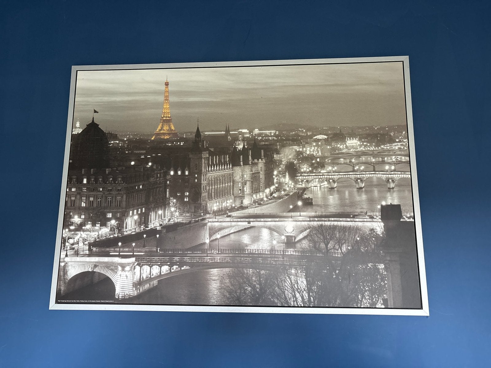 IKEA Schilderij Parijs Eiffeltoren Zwart Wit, Ophalen, 50 – 75, Gebruikt, Schilderij