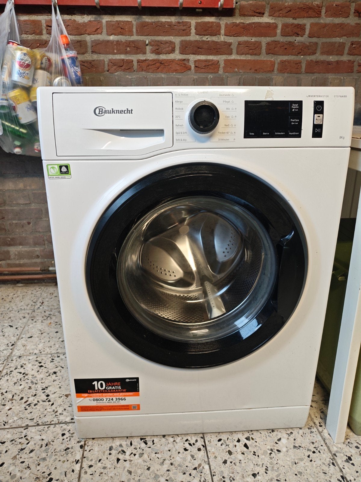 Bauknecht WM Elite 8FH A reparatie, Witgoed en Apparatuur, Wasmachines, Ophalen, 1600 toeren of meer, 85 tot 90 cm