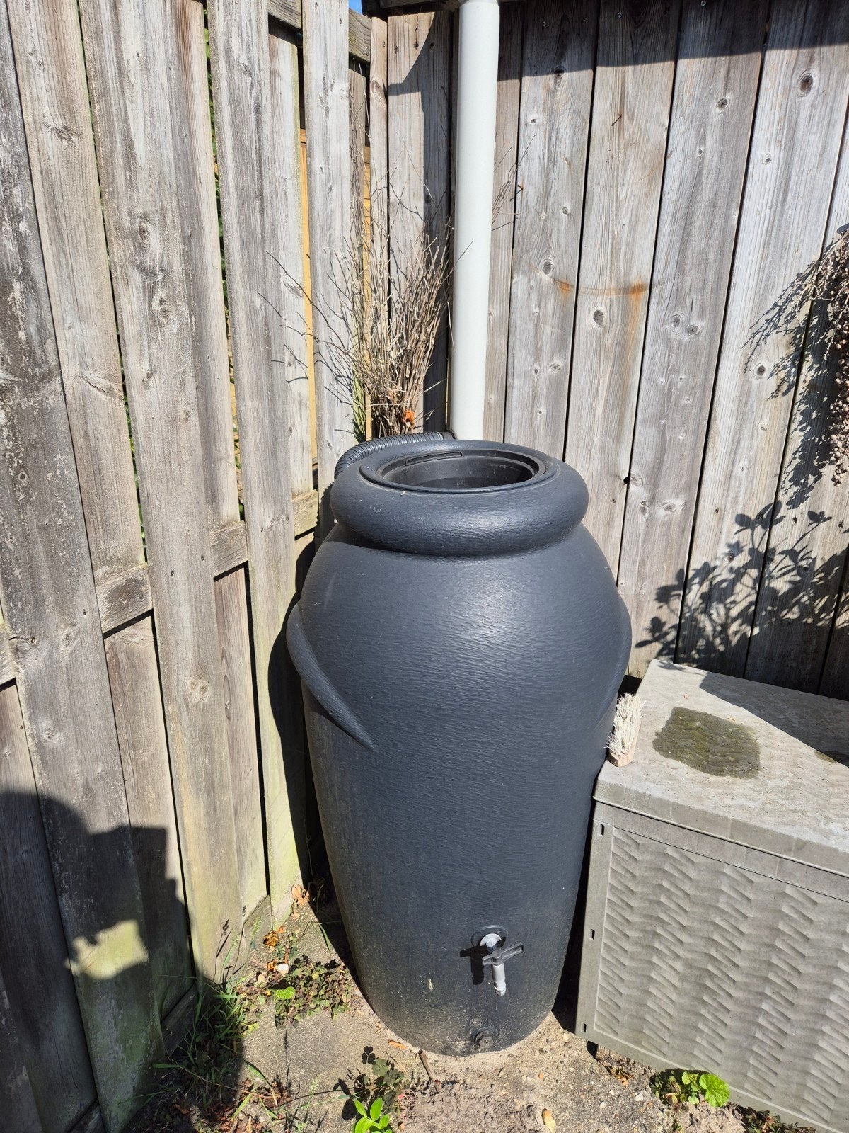 Regenton met kraantje, xa 80 liter of meer, Ophalen, Kunststof, Gebruikt, Met kraantje