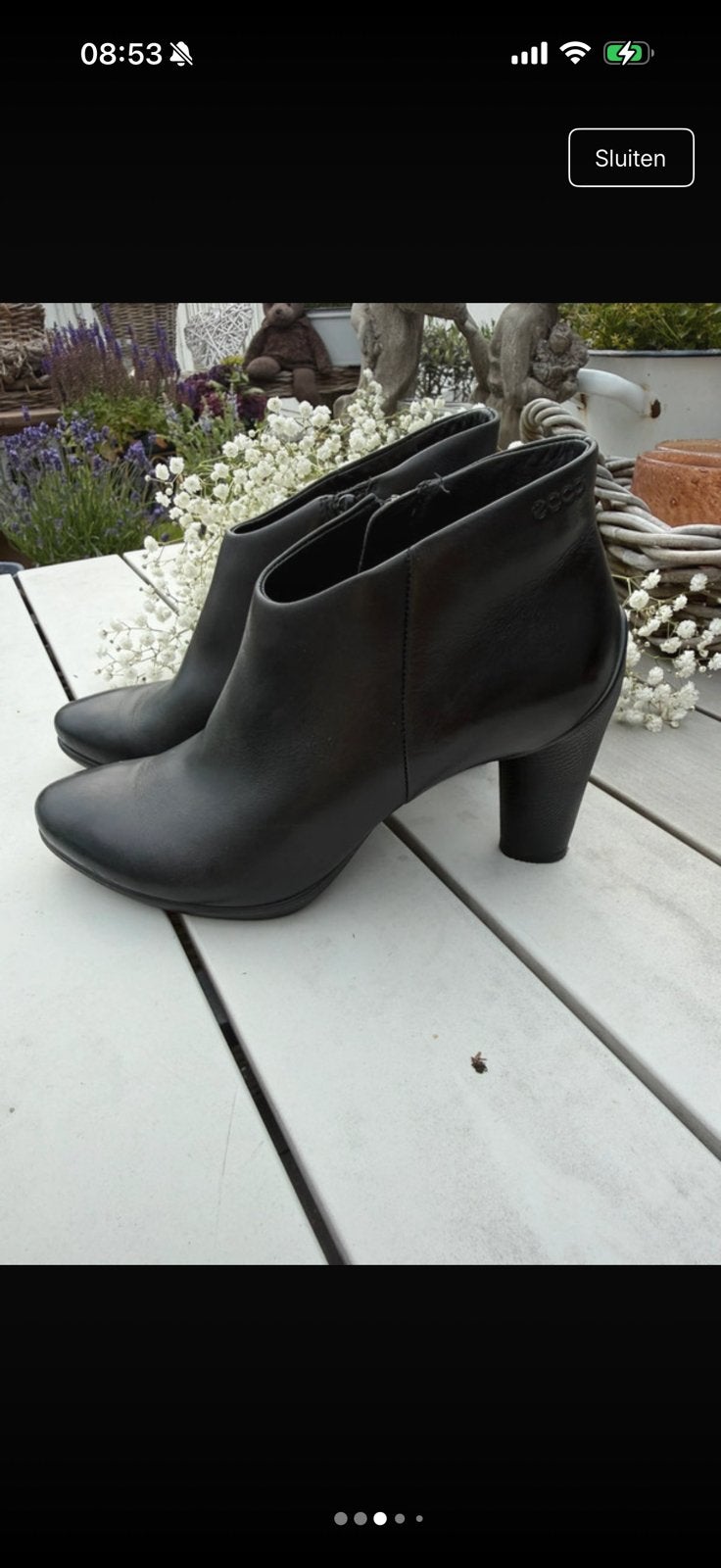 Ecco laarsjes ecco pumps, Kleding | Dames, Schoenen, Ophalen of Verzenden, Zo goed als nieuw, Zwart