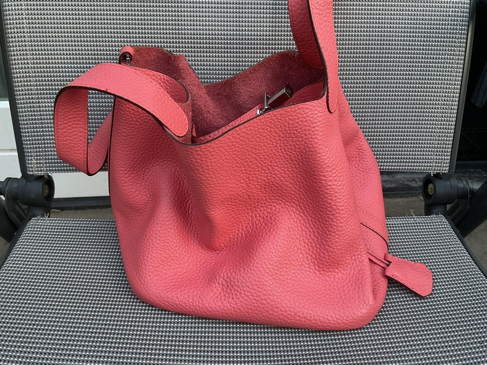 HouseOfHello 'I'm not HERMES' roze handtas (rek3), Ophalen of Verzenden, Zo goed als nieuw, Roze, Handtas