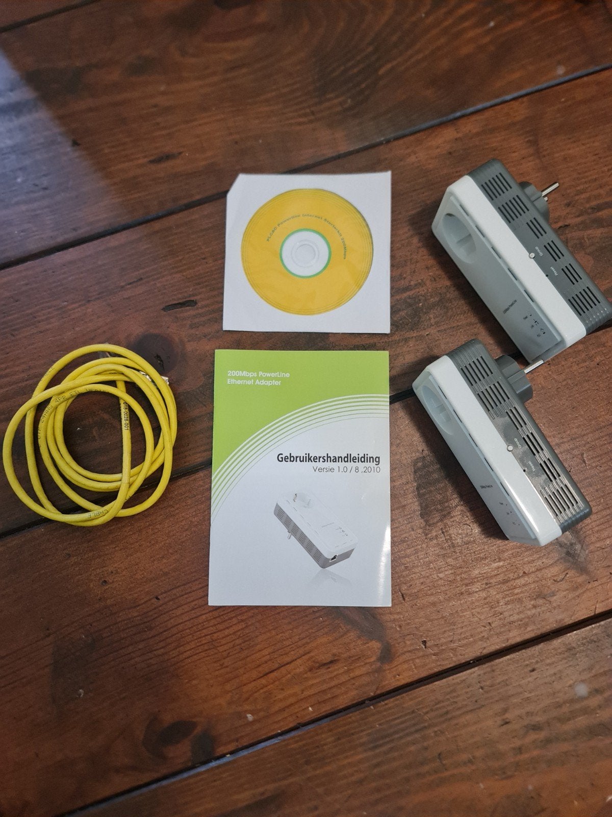 200Mbps PowerLine Ethernet Adapter Starterkit, Computers en Software, Ophalen of Verzenden, Gebruikt, Onbekend