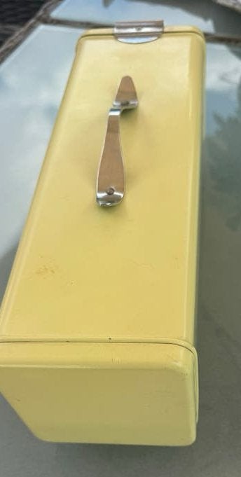 Vintage ontbijtkoekblik Brabantia, met snijplank, Ophalen of Verzenden