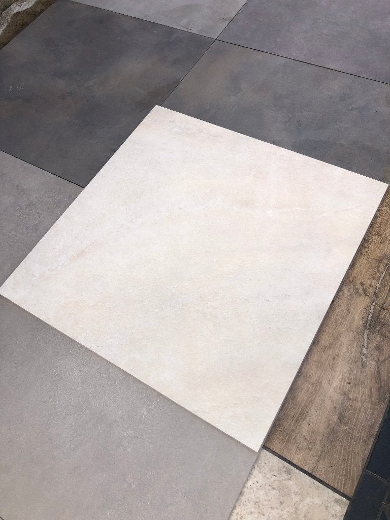 keramische terrastegels 80x80x2 cm 1 ste lichte kleur actie, Keramiek, Nieuw, Ophalen of Verzenden, 10 m² of meer