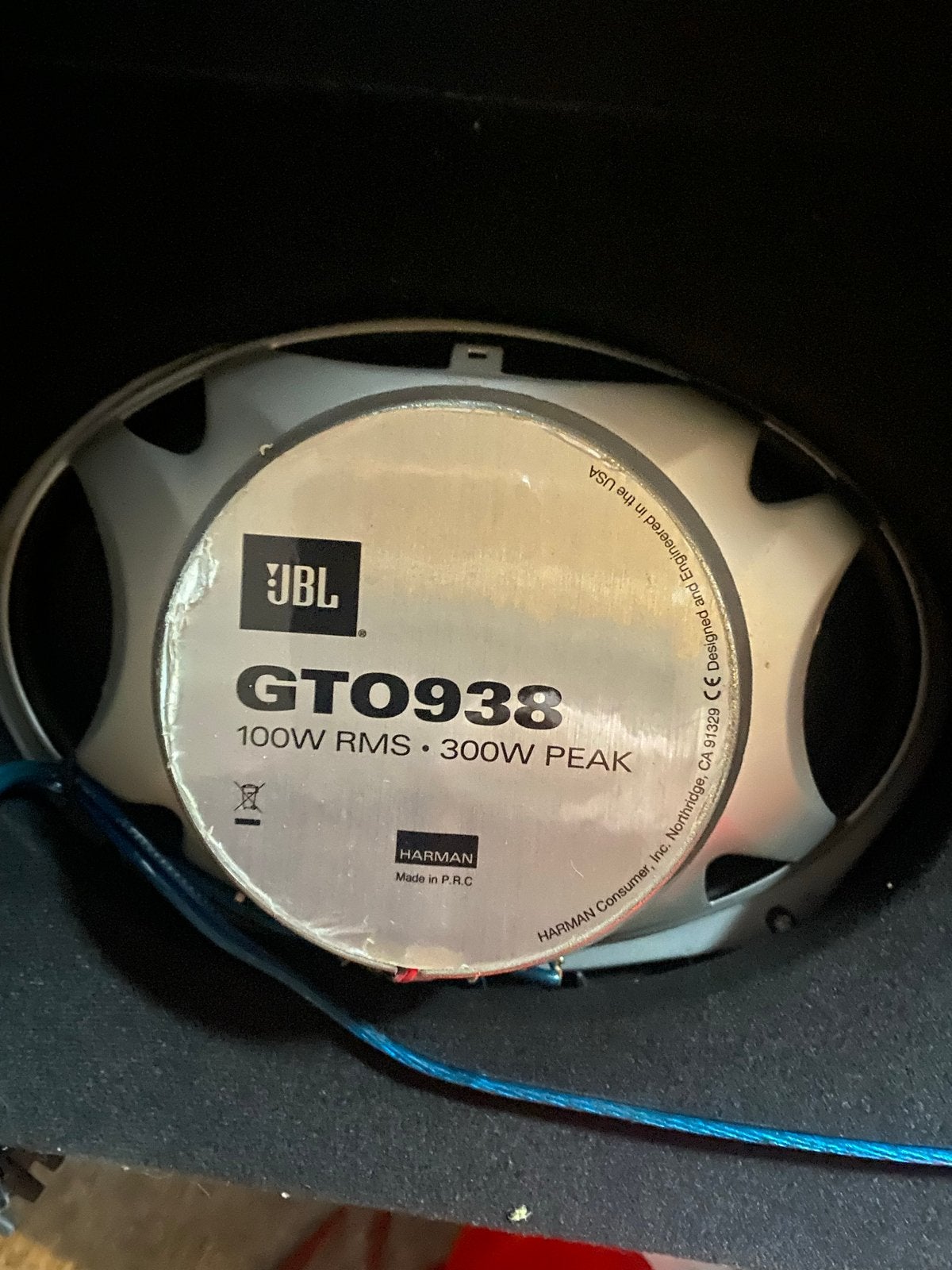 JBL GTO938 Speakers - 2 stuks, 150 watt of meer, Gebruikt, JBL, Verzenden