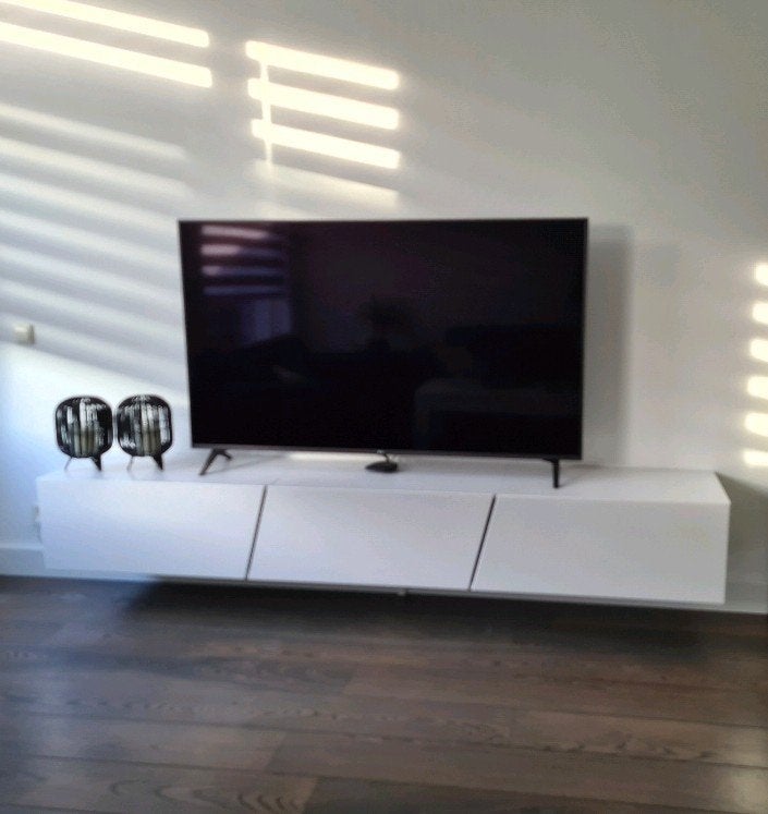 tv meubel, Ophalen, Zo goed als nieuw, Vrijstaande haard, Elektrische haard
