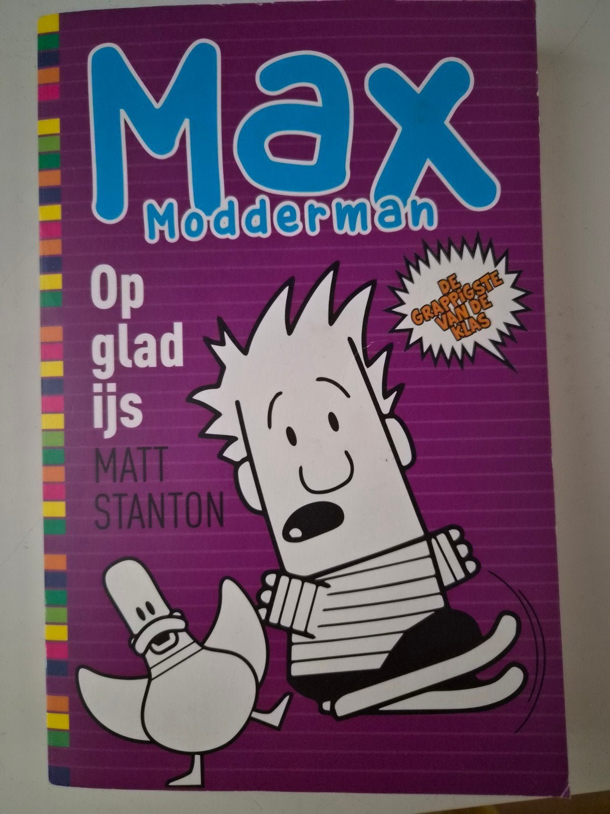 Max Modderman: Op glad ijs - Het grappigste boek!, Boeken, Ophalen of Verzenden, Zo goed als nieuw, Matt Stanton, Fictie
