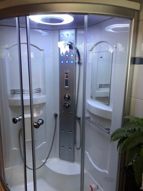 Stoom douchecabine, Ophalen, Gebruikt, Met douche