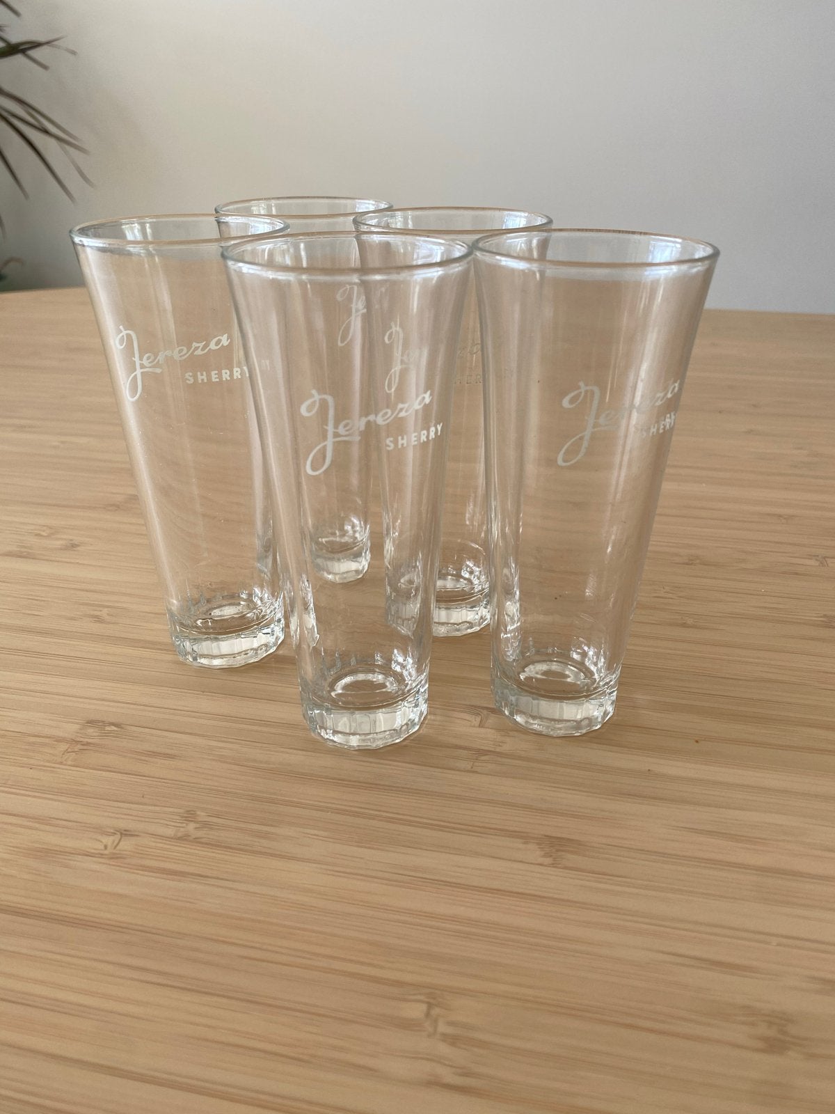Set van 6 vintage Jerez Sherry glazen, Ophalen of Verzenden