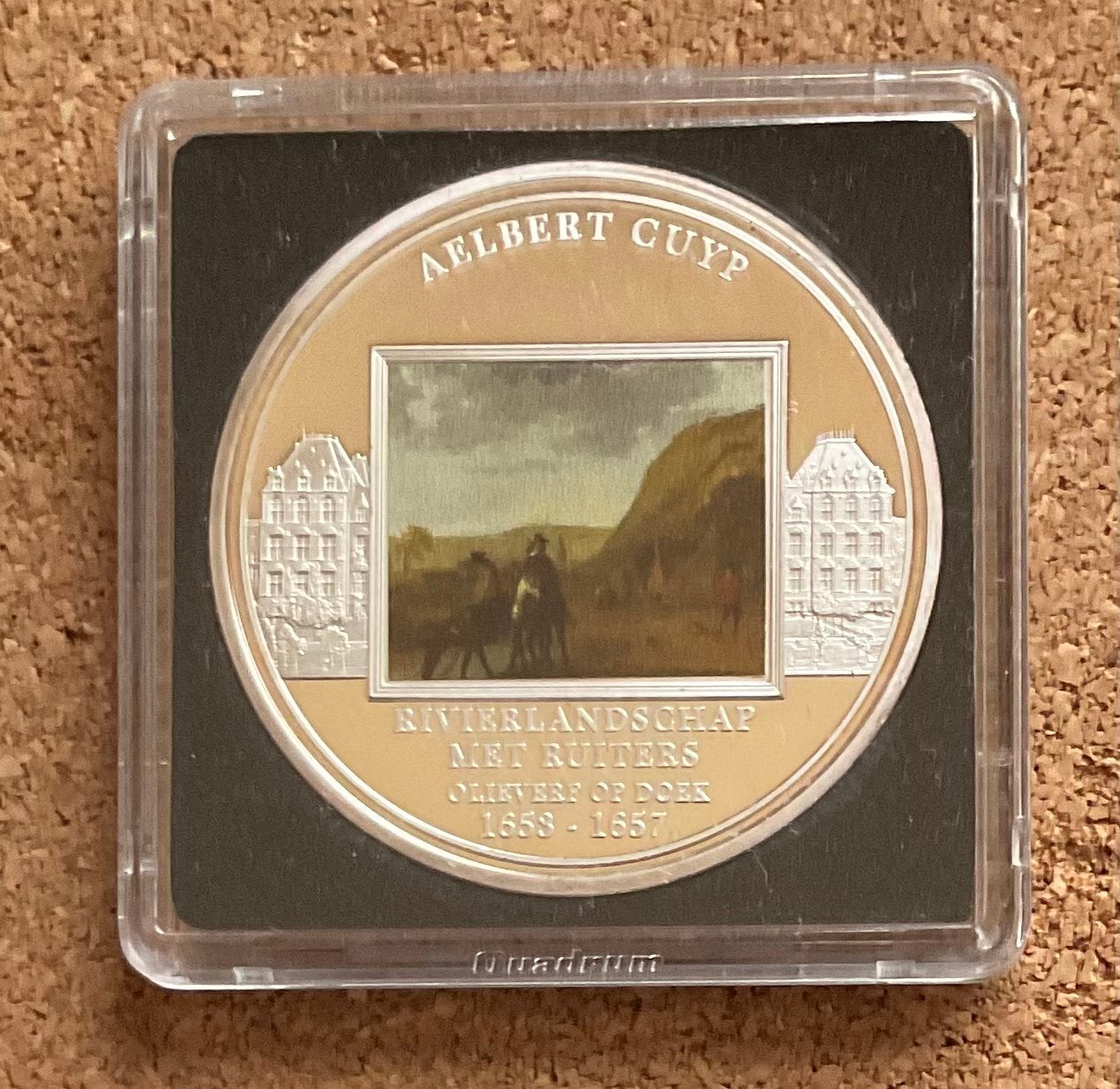 Penning Rijksmuseum  Albert Cuyp Rivierlandschap met Ruiters, Postzegels en Munten, Ophalen of Verzenden, Overige materialen, Nederland