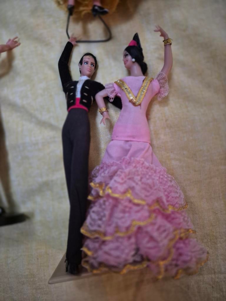 Mopie retro vintage spaanse flamenco poppen, Ophalen of Verzenden, Huis en Inrichting