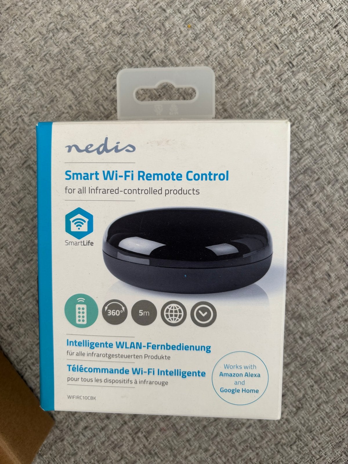 Nedis Smart Wi-Fi Afstandsbediening Infrarood, Ophalen of Verzenden, Nieuw, Universeel, Dvd