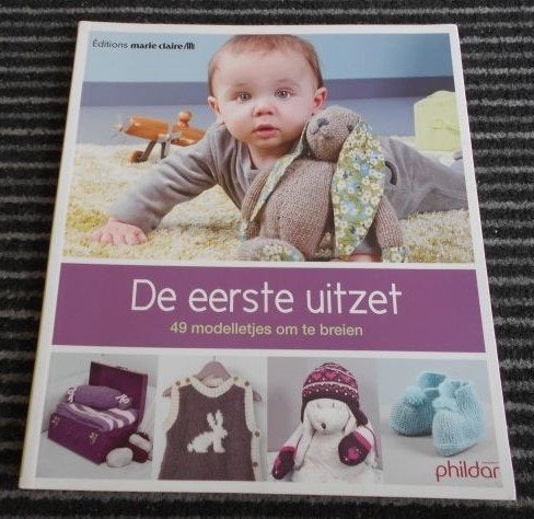 De eerste uitzet baby breiboek Phildar Editions Marie Claire, Verzenden, Zo goed als nieuw, Breien, Patroon of Boek