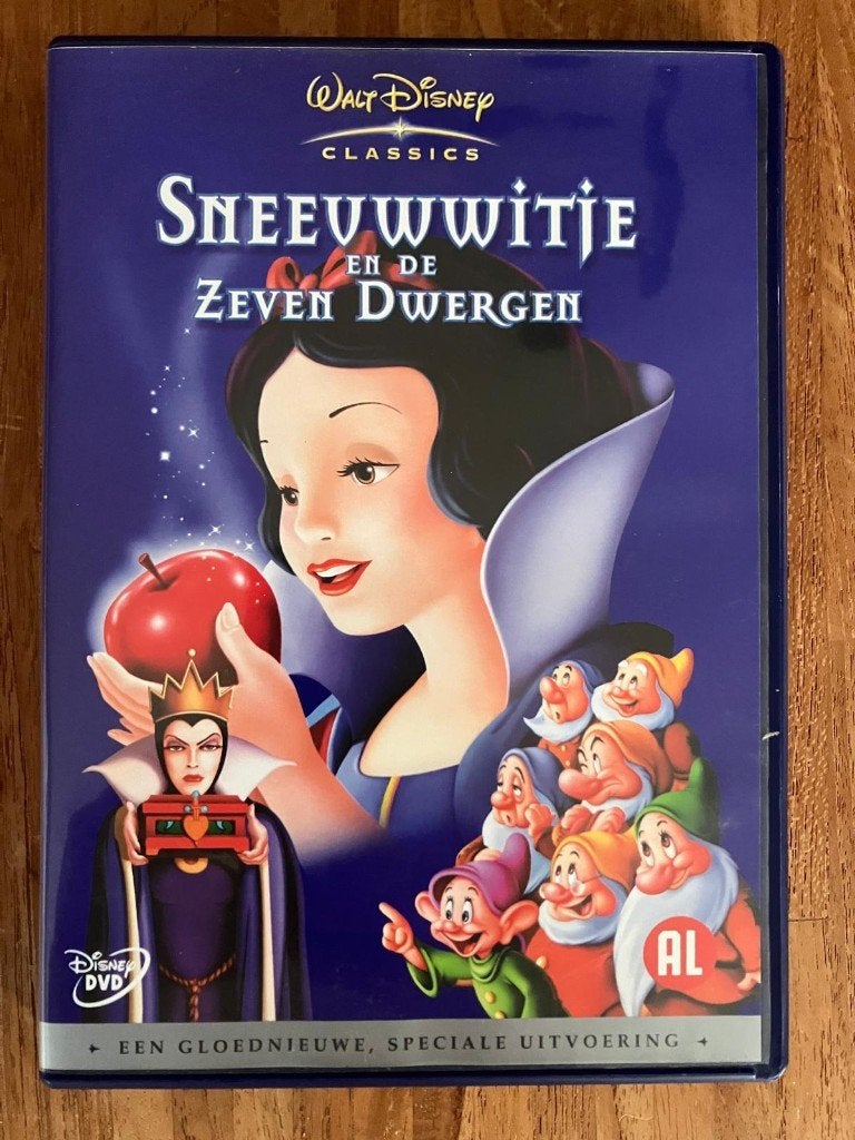 Disney DVD Sneeuwwitje en de Zeven Dwergen Speciale Editie, Cd's en Dvd's, Europees, Gebruikt, Tekenfilm, Alle leeftijden