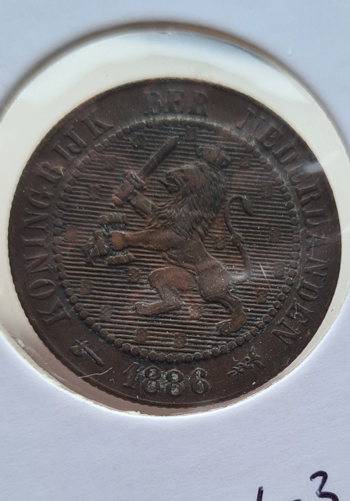 2 1/2 cent 1886 #3, Ophalen of Verzenden, Koning Willem III, Overige waardes, Losse munt