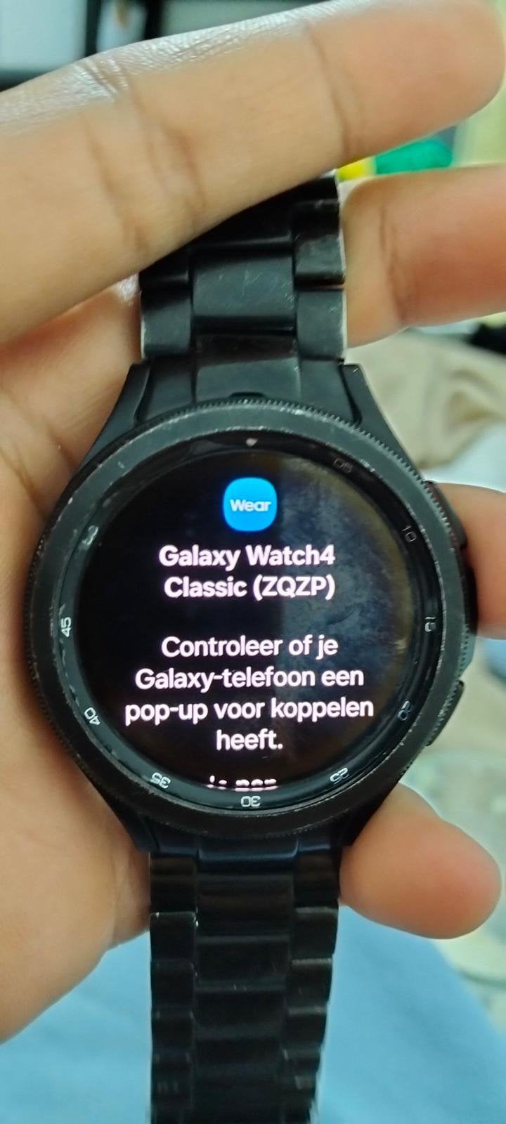 Samsung watch 4, Ophalen, Zo goed als nieuw, Zwart, Android
