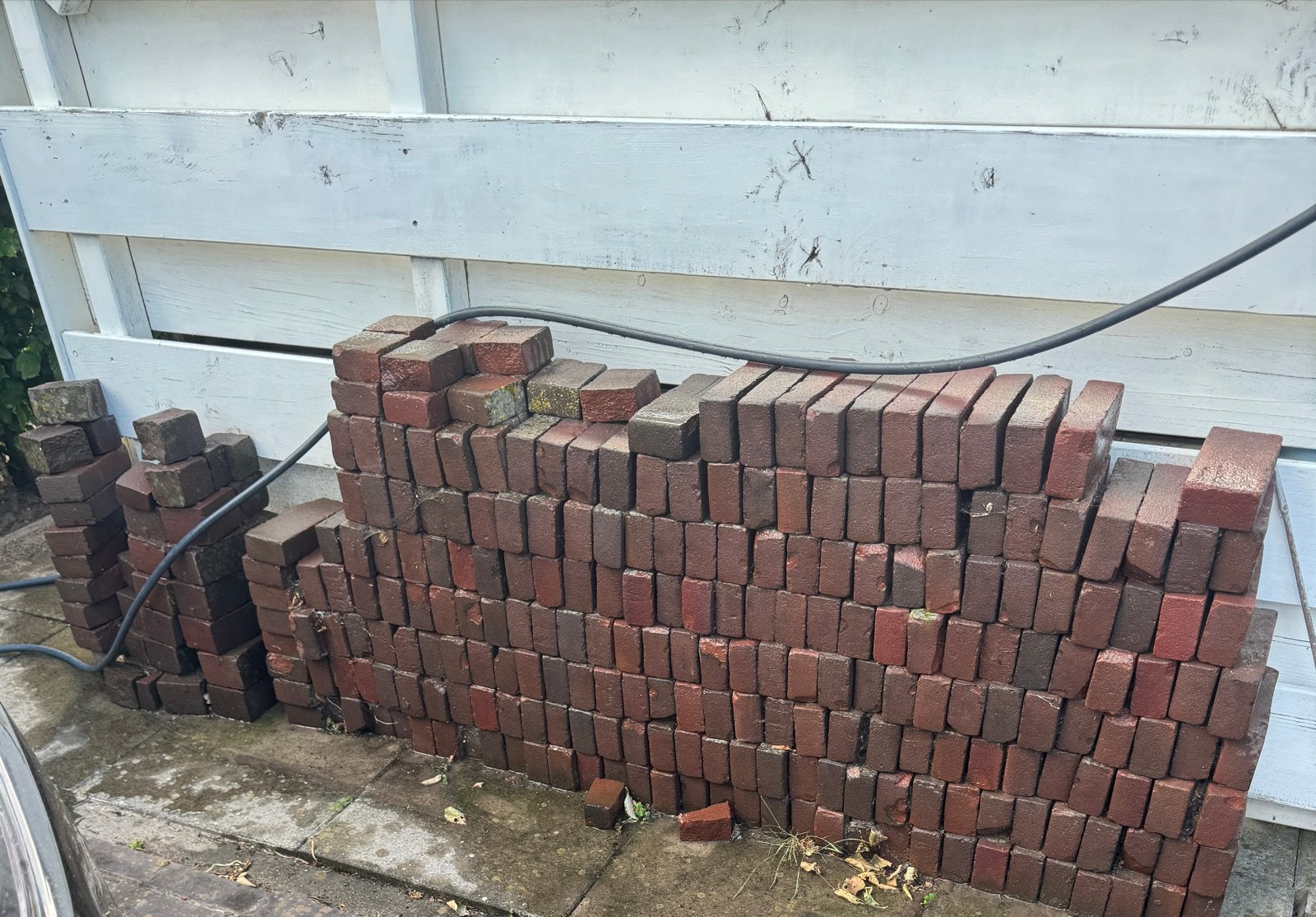 Gebakken klinkers type violetta bezand getrommeld, Ophalen, Gebruikt, Beton, Klinkers