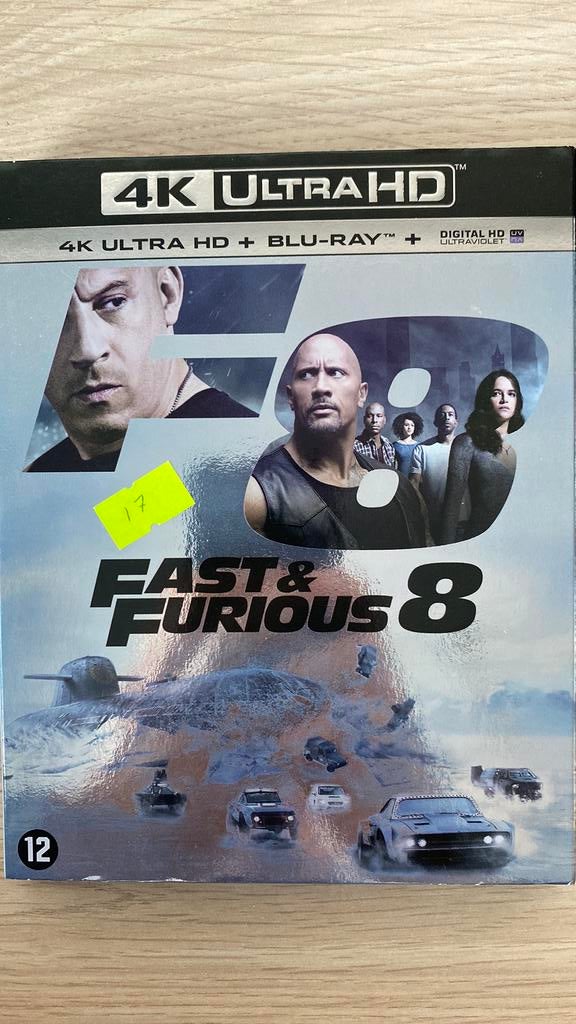 Fast & furious 8 4K blu ray NL versie met slipcover, Cd's en Dvd's, Blu-ray, Ophalen of Verzenden, Zo goed als nieuw, Actie