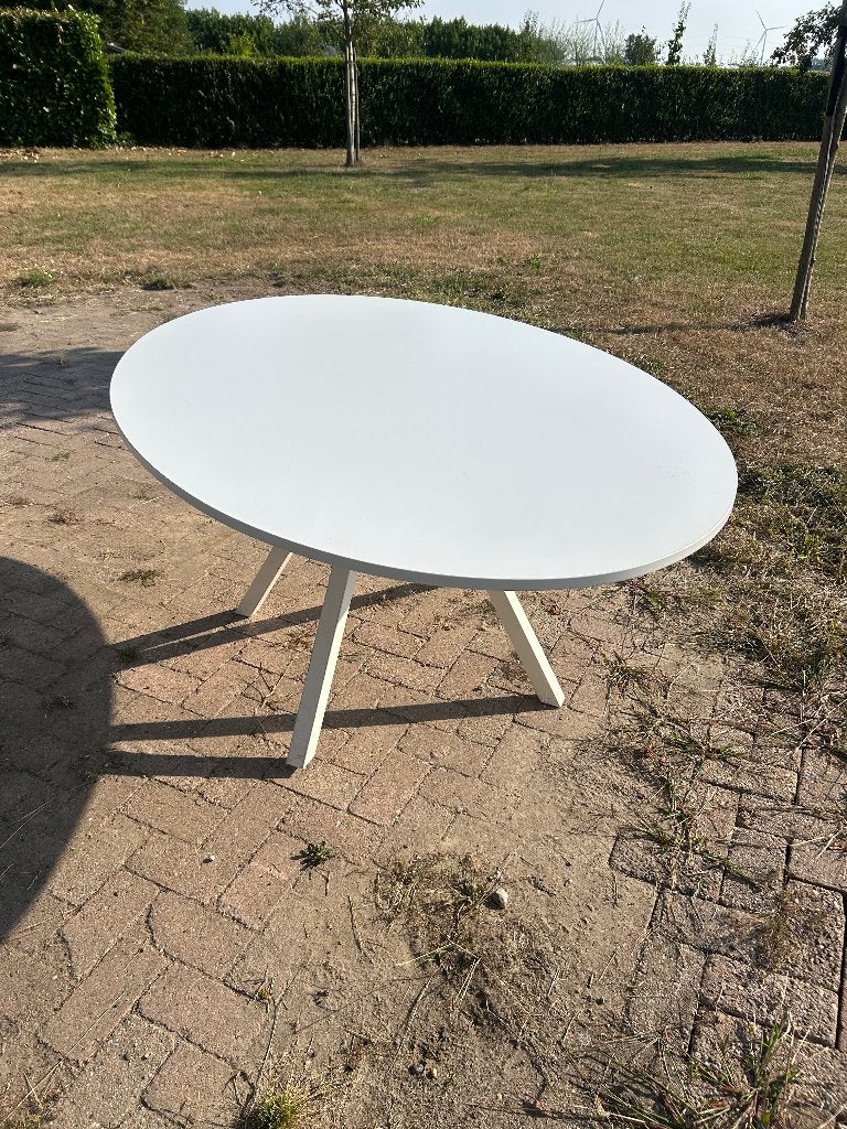 2* Ronde vergader-/ kantinetafel Ø120 cm, 1* ovaal, Ophalen, Gebruikt, Rond, Vijf personen of meer