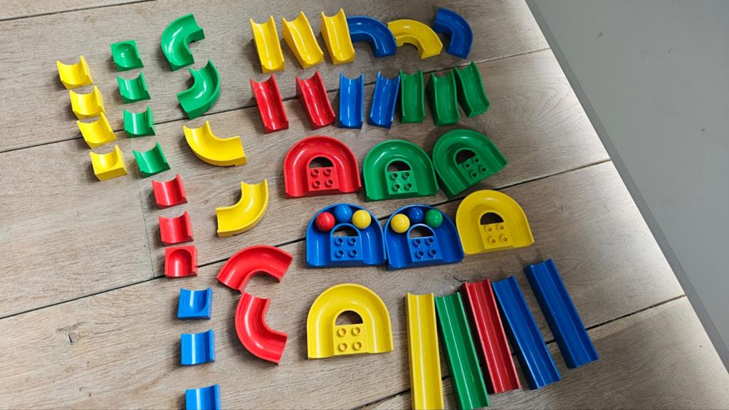 Hubelino set 45-delig + 6 ballen, Ophalen, Gebruikt, Overige merken