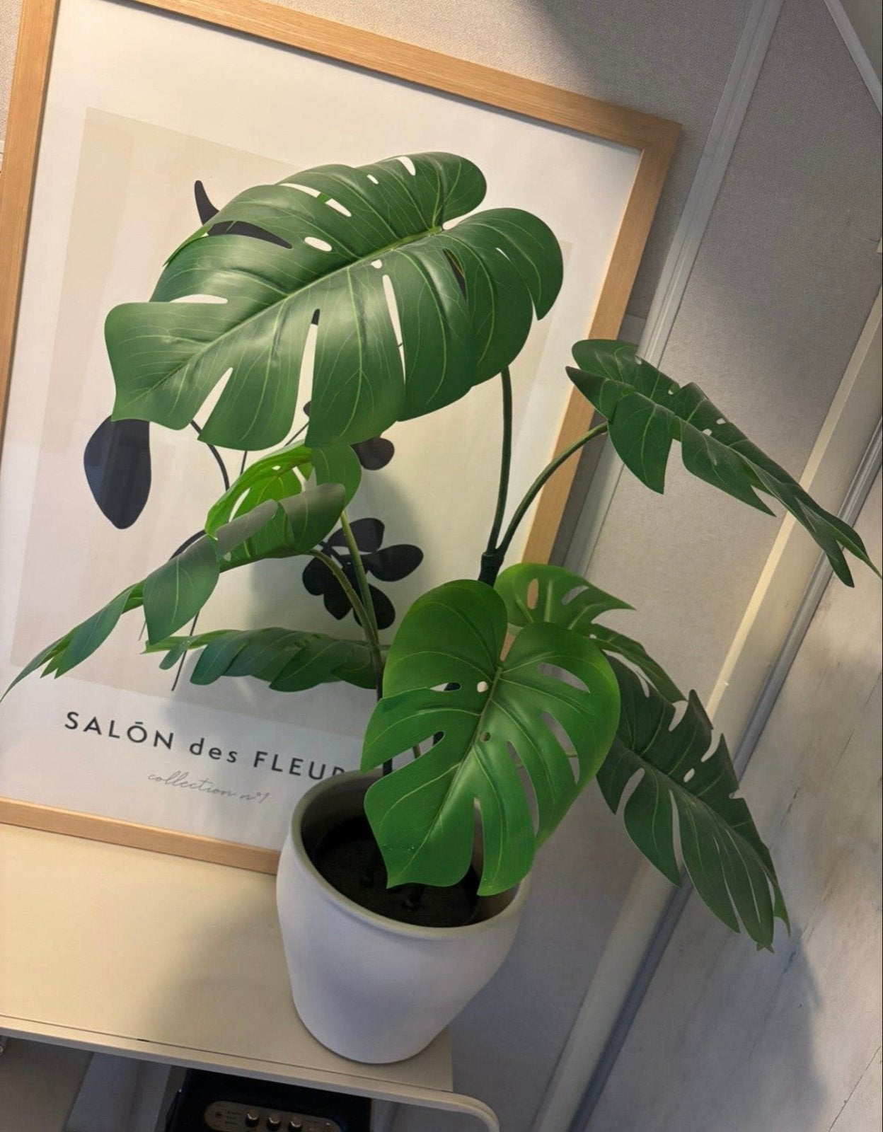 Grote kunst Monstera plant IKEA, Ophalen, Binnen, Groen, Kunstplant