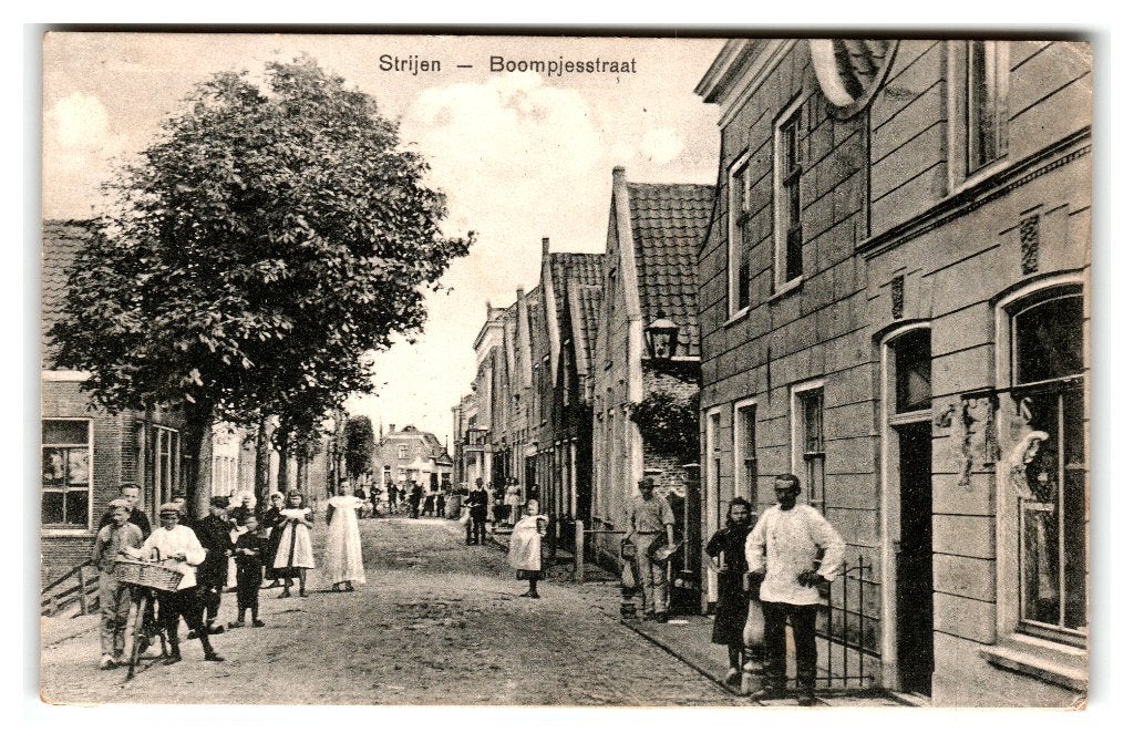 Strijen, Boompjesstraat, Verzenden, Voor 1920, Gelopen, Zuid-Holland