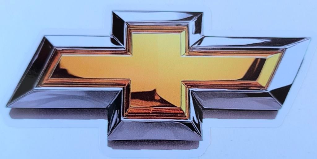 Chevrolet logo sticker - 13 cm, Ophalen of Verzenden