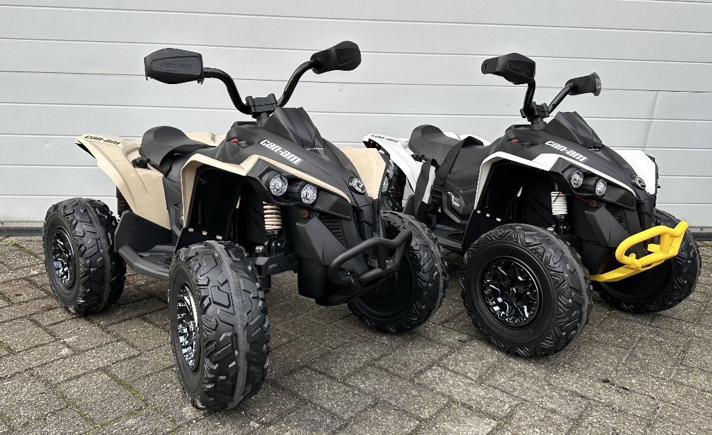 Kinder Accu Quad can-am 12v Rubberband -Leder zit NIEUW, Ophalen of Verzenden, Nieuw