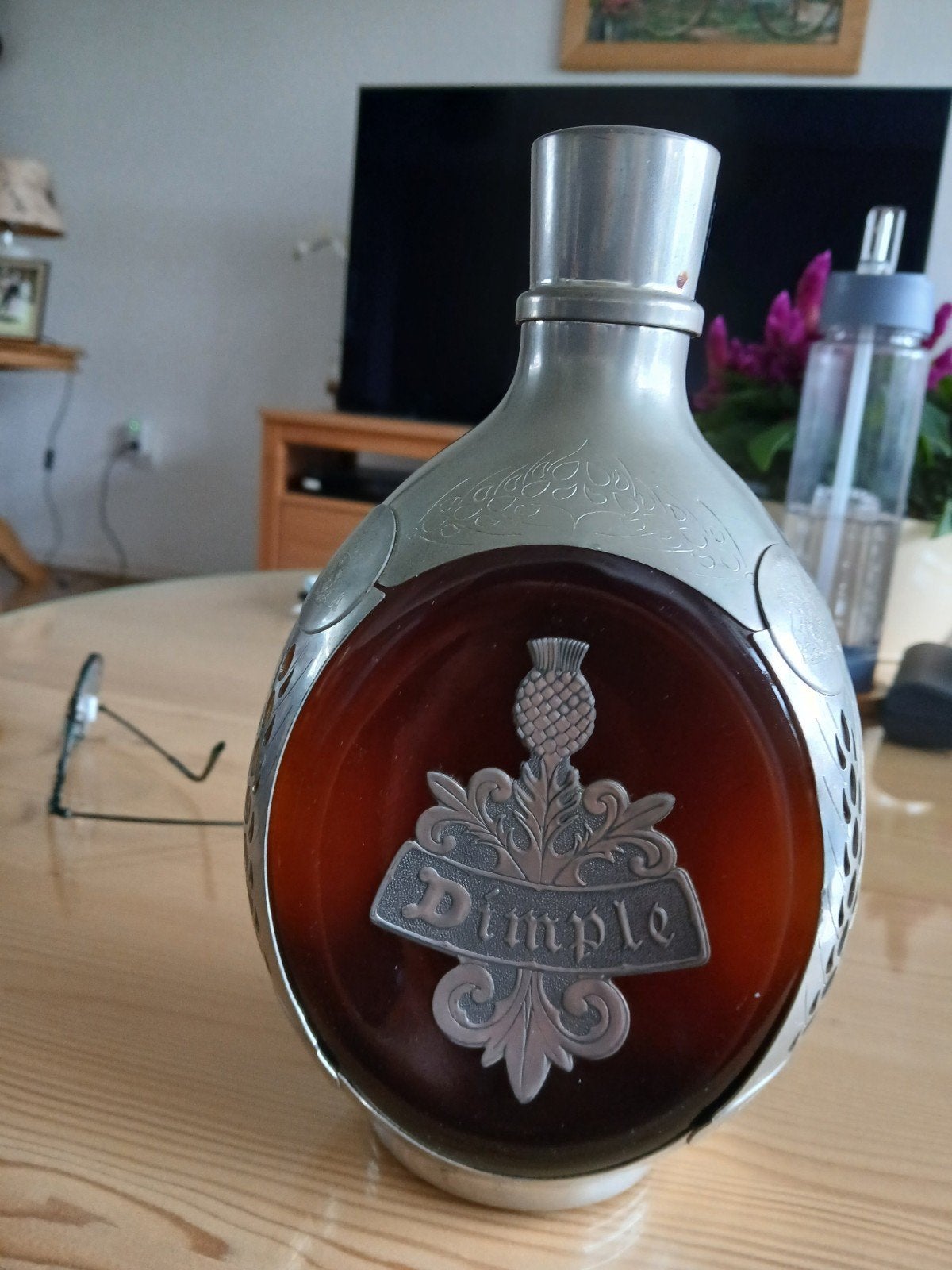 Dimple Whisky Fles met Tinnen Omhulsel - Collectie Item, Ophalen of Verzenden