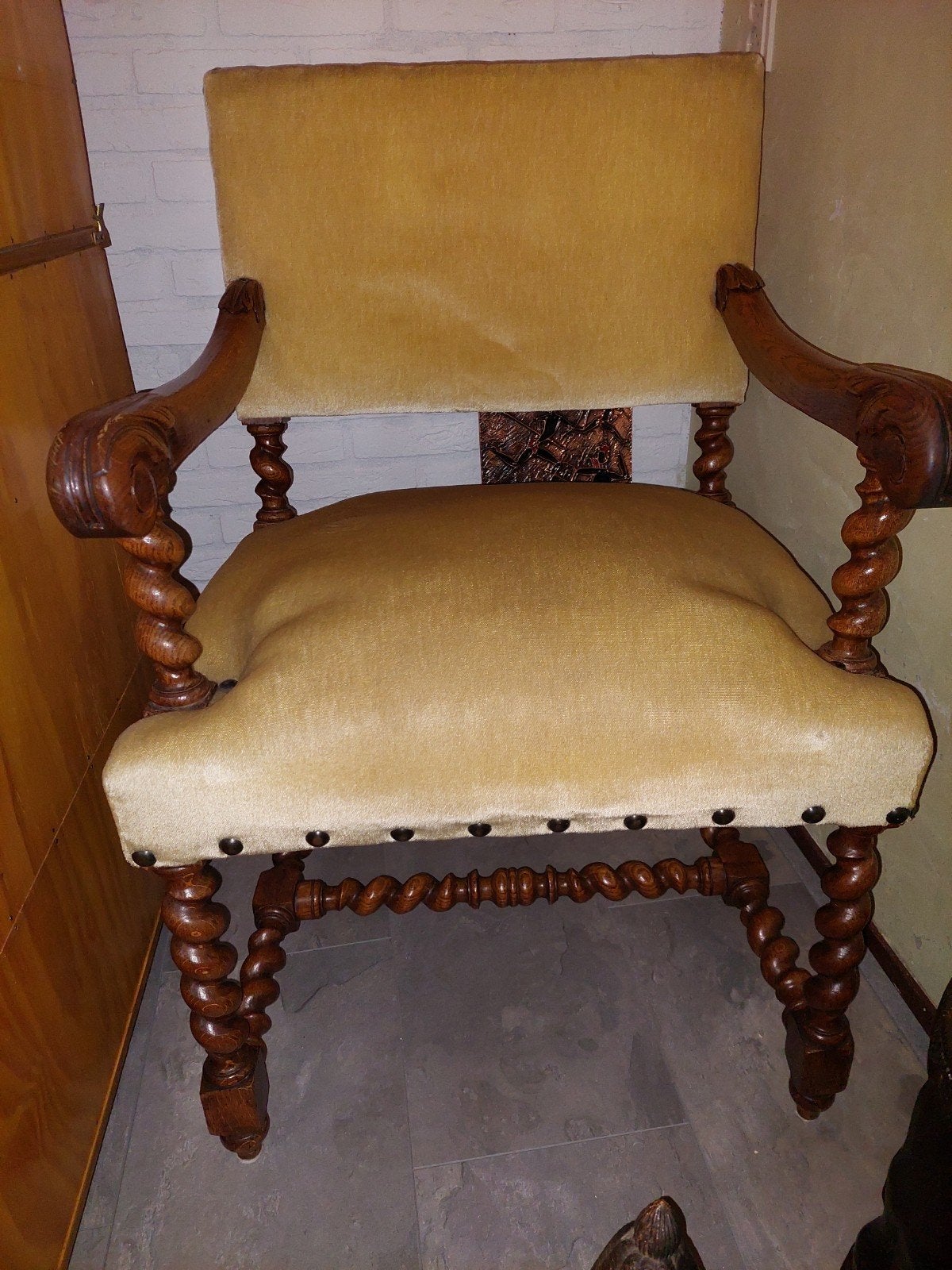 Antiek stoel, Antiek en Kunst, Antiek | Meubels | Stoelen en Banken, Ophalen of Verzenden