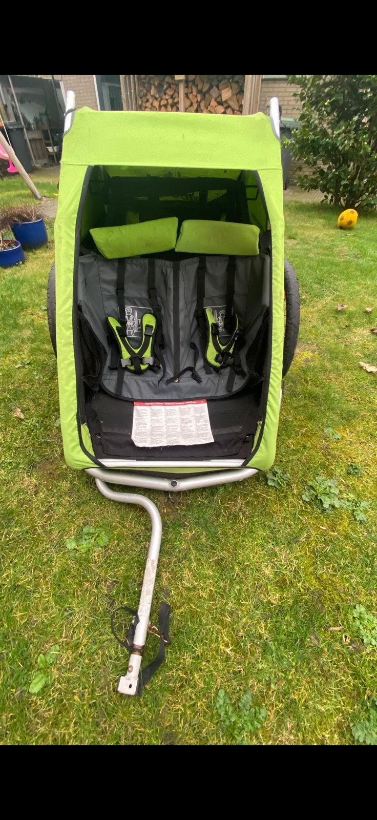 Croozer duo loopkar fietskar, Ophalen, Gebruikt, Kinderkar