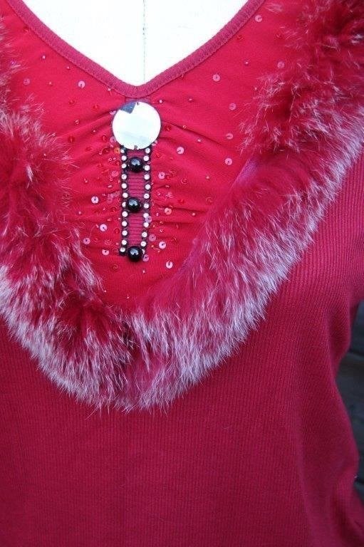 Trui dun rood Bin Yan Fushi mt Xl Vaste prijs, Bin Yan Fushi, Maat 46/48 (XL) of groter, Ophalen of Verzenden, Zo goed als nieuw
