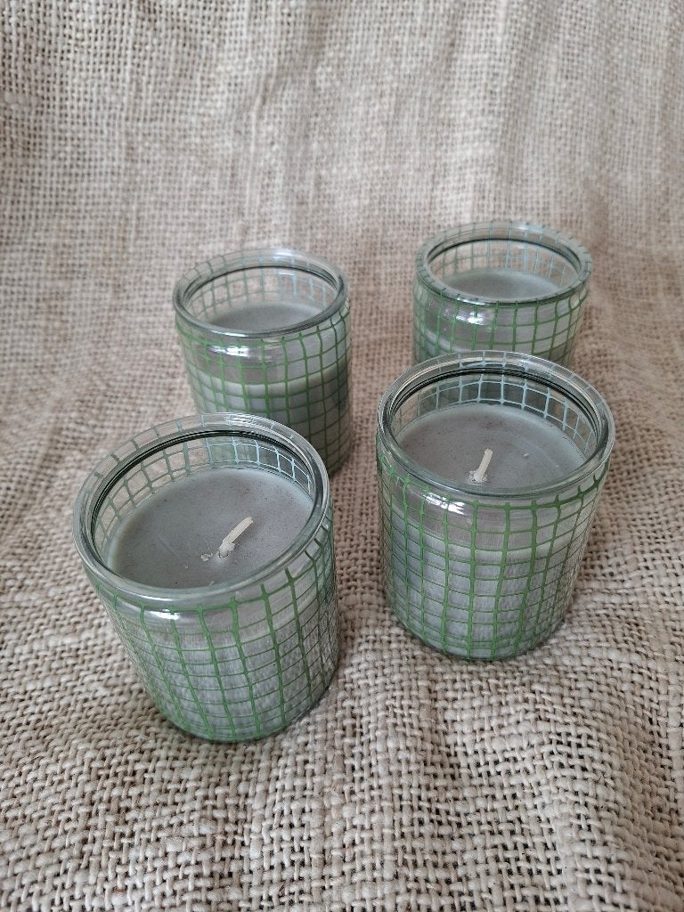 Kaarsen, Ophalen of Verzenden, Zo goed als nieuw, Glas, HEMA