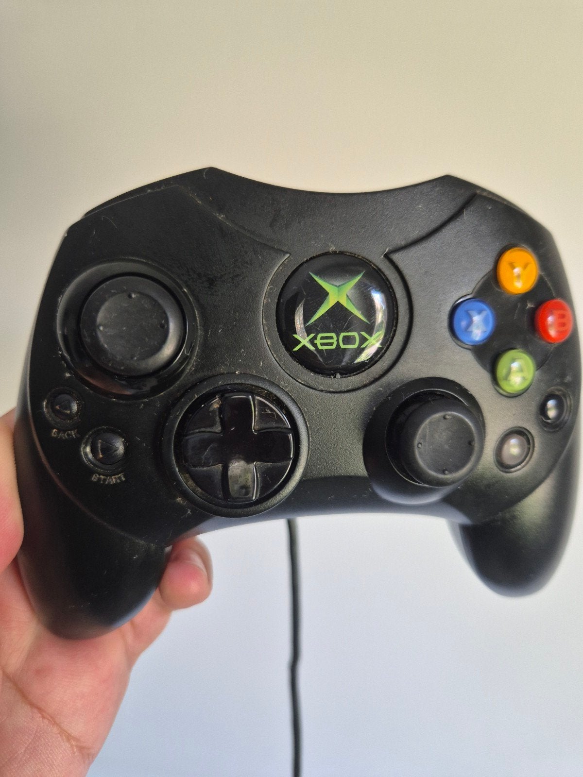 Xbox original Controller - Bedraad Zwart, Spelcomputers en Games, Ophalen of Verzenden, Gebruikt, Controller, Xbox Original