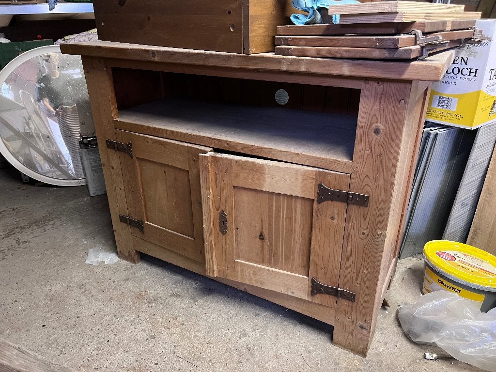 Dressoir grenen, Huis en Inrichting, Ophalen, Gebruikt, 100 tot 150 cm, Grenenhout
