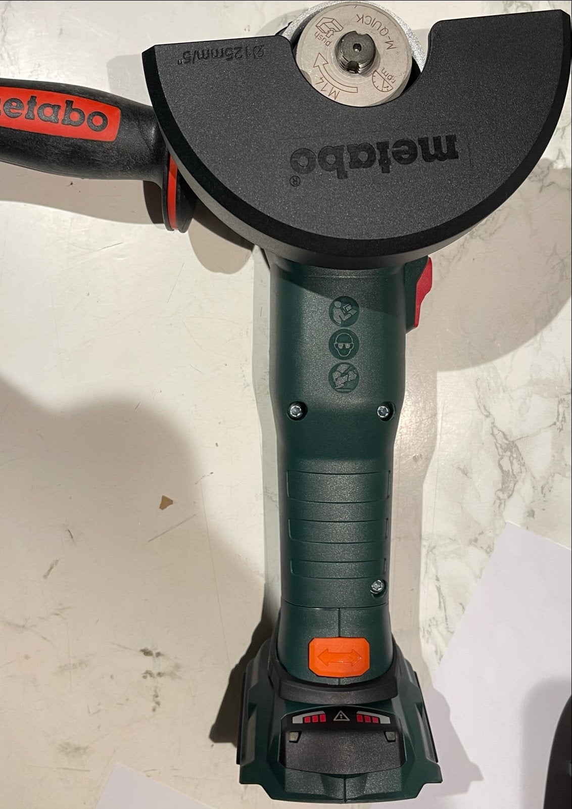 Metabo WB 18 LT BL 11-125 Quick Accu Haakse Slijper /Body, Ophalen of Verzenden, Nieuw, 700 tot 1000 watt, Haakse handslijpmachine