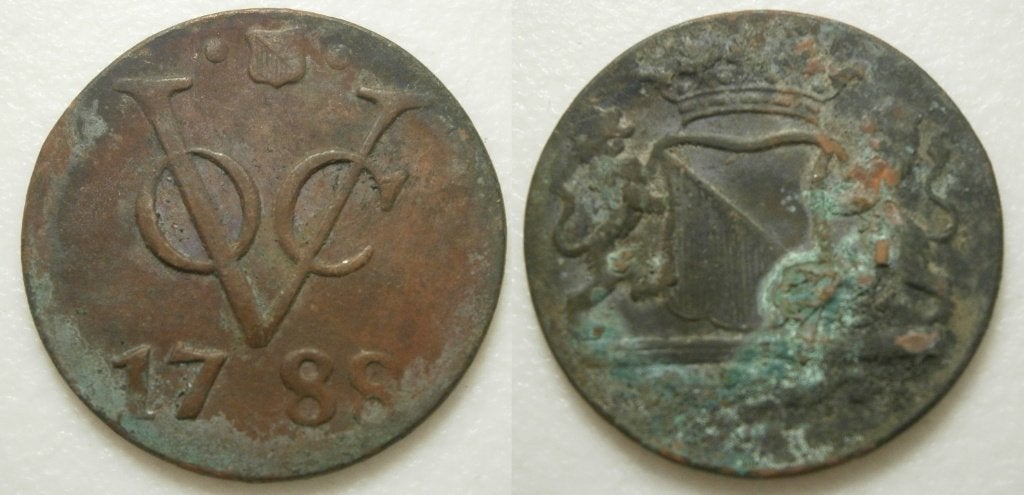 Utrecht VOC Duit 1788, Ophalen of Verzenden, Vóór koninkrijk, 1 cent, Losse munt