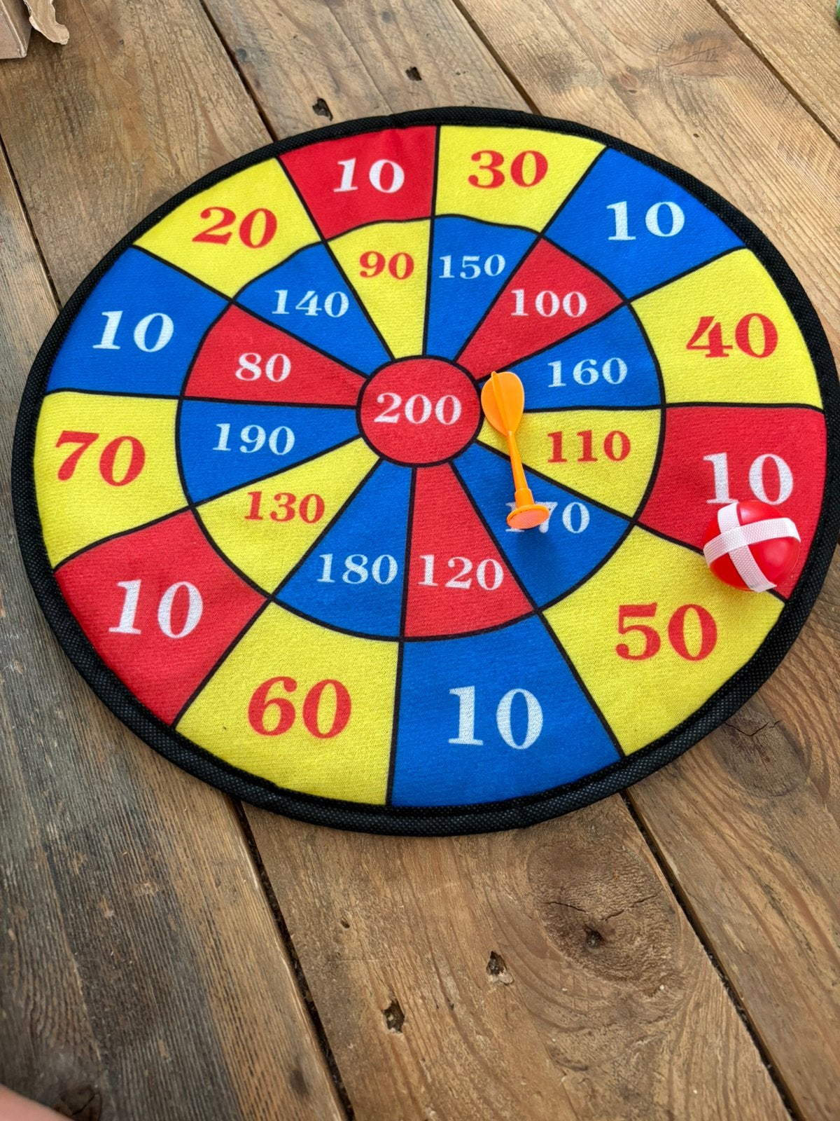 Klittenband dartbord, Ophalen, Nieuw