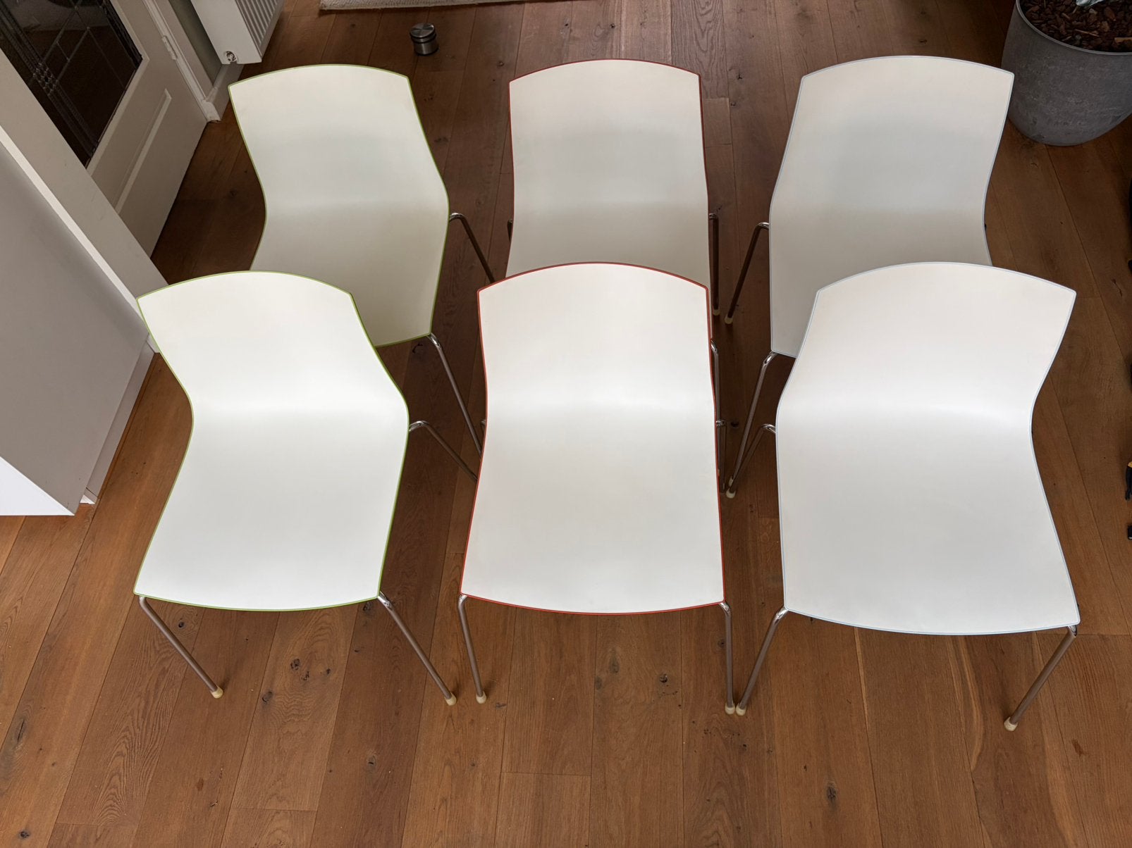 Arper Catifa 46 stoelen: 6 stuks (3x2). Prijs per stoel, Ophalen, Kunststof, Gebruikt, Overige kleuren