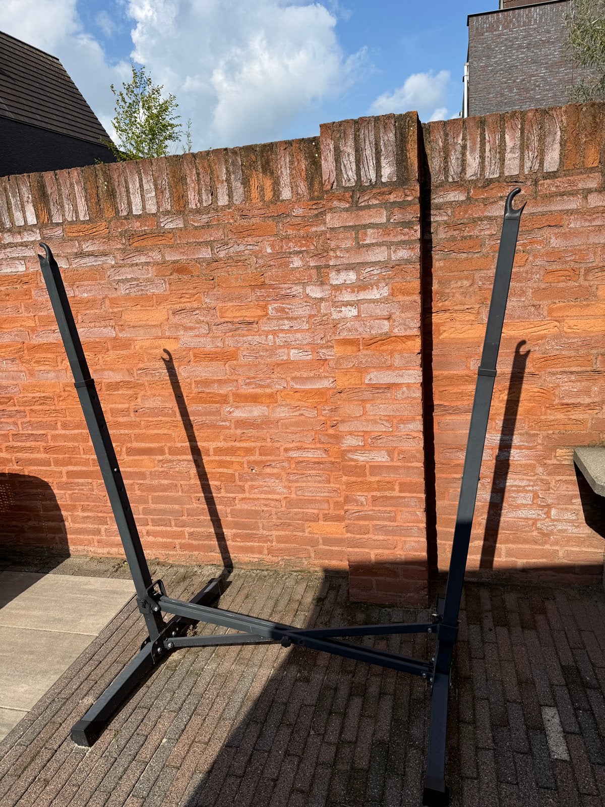 Gratis af te halen, hangmat / oud ijzer, Tuin en Terras, Ophalen, Gebruikt, Eenpersoons, Inklapbaar