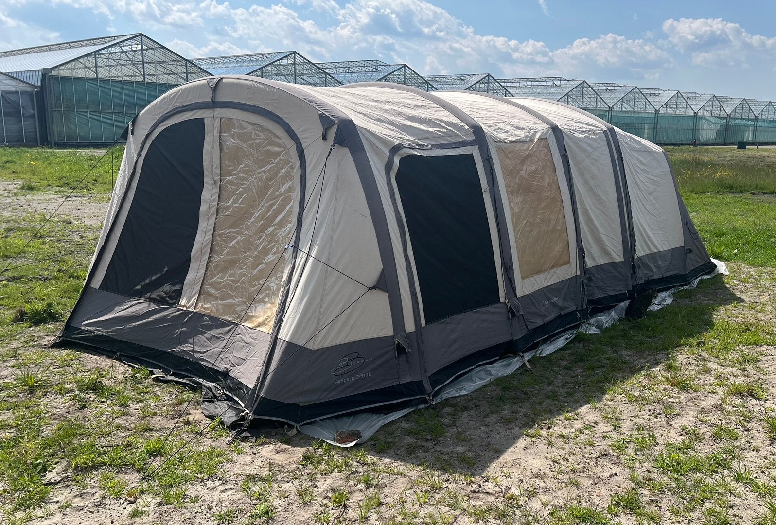 Bardani AirSpace 340 TC Ruime opblaasbare katoenen tent, Caravans en Kamperen, Tenten, Ophalen, Gebruikt, Tot en met 4
