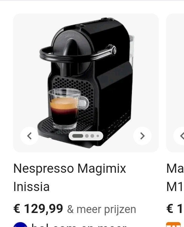 Nespresso Magimix & capsules houder, Ophalen of Verzenden, Zo goed als nieuw, Espresso apparaat