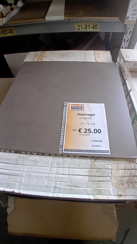 RAK Did Surface A75GZSUR-GEO.MOR Greige Natural mat 75x75cm, Ophalen, 60 cm of meer, Nieuw, Minder dan 5 m²