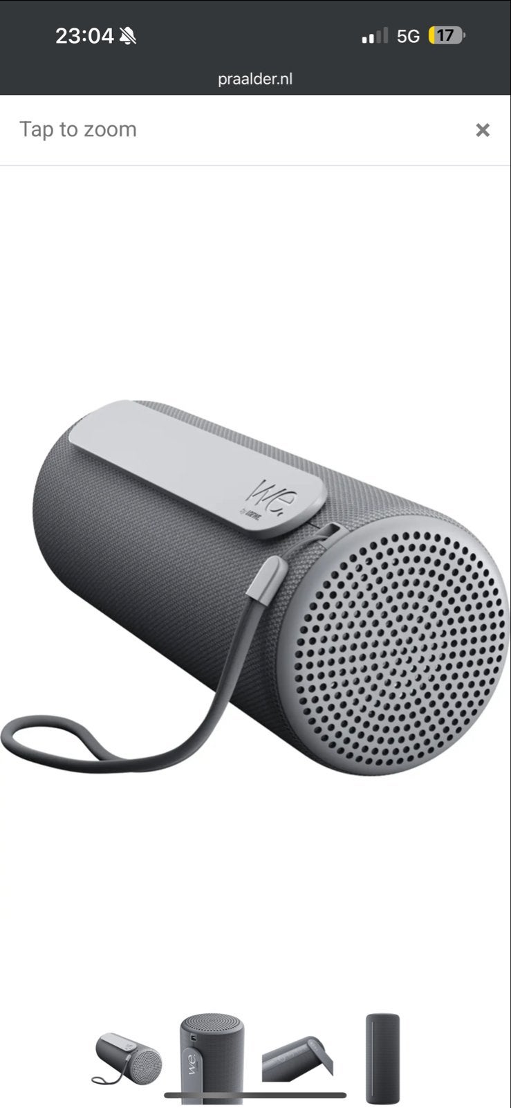 Loewe We. HEAR 2 Bluetooth Speaker Storm Grey Nieuw in Doos